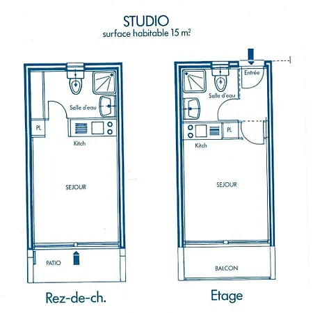 Διαμέρισμα 2 Couchages Port Naturisme Pl010-423